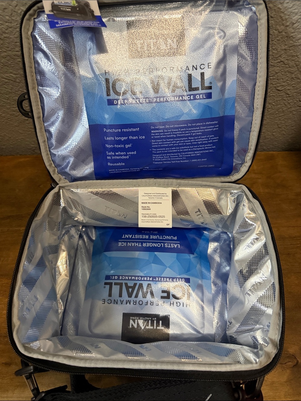 Titan Gray Insulated Lunch Pack - Picture 3 of 4